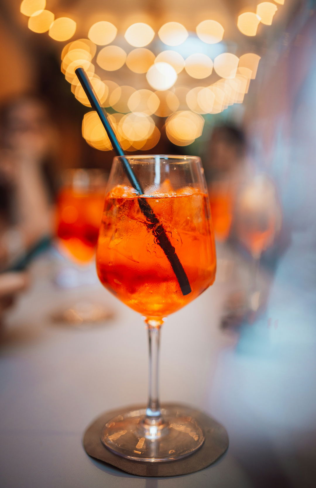 clear wine glass with red liquid